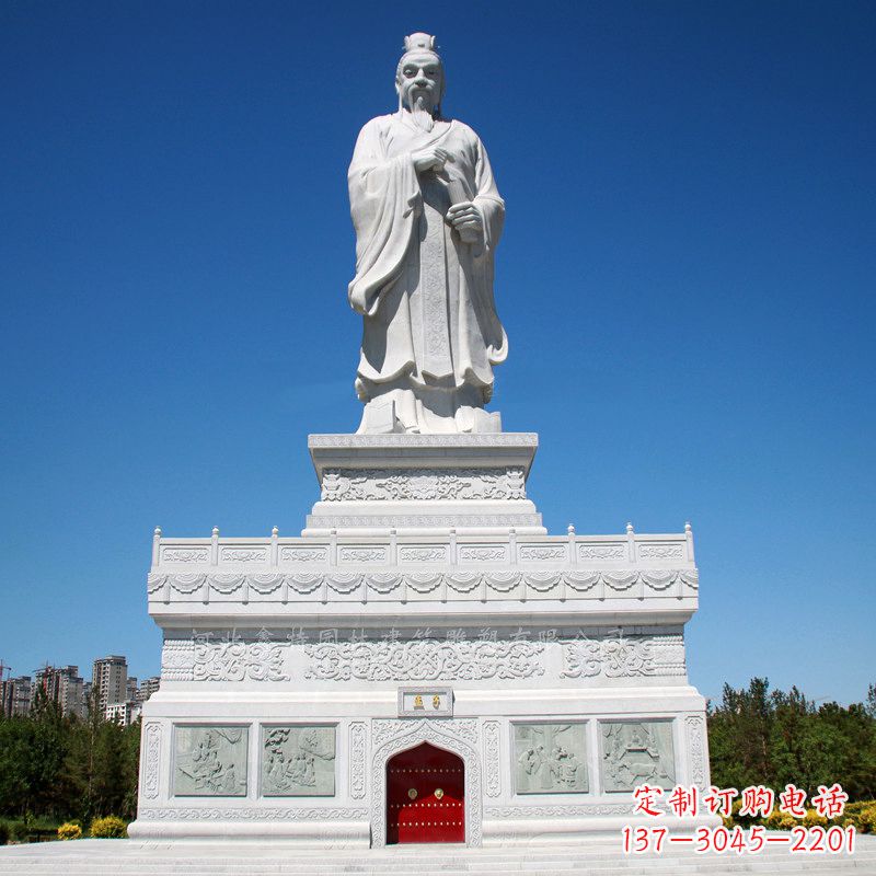 福建礼赞中国古代思想家孟子，领雕塑迎来高雅雕塑定制！