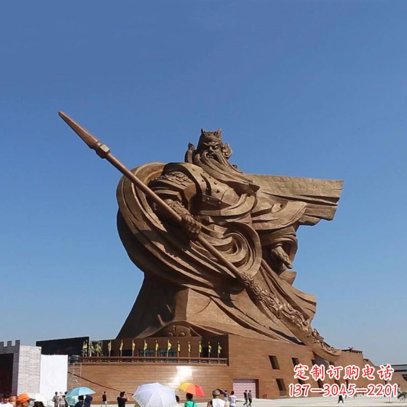 福建精美大型历史名人关公铜雕