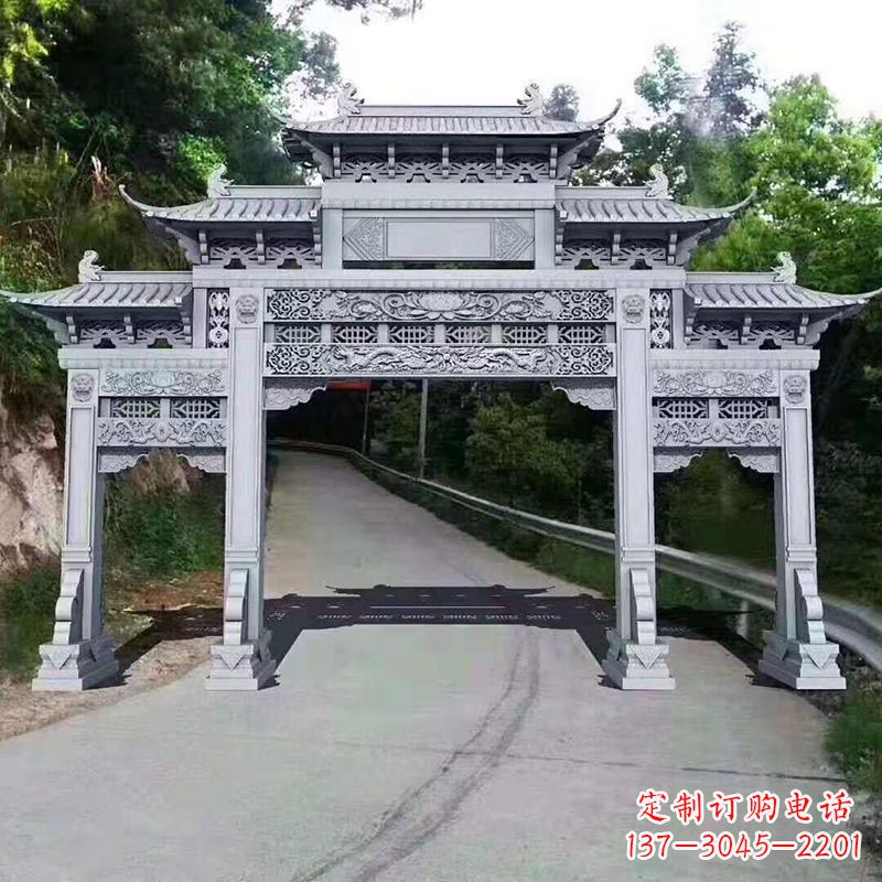 福建专业定制石牌坊雕塑