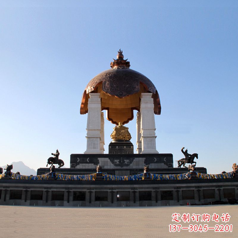 福建中领雕塑——成吉思汗景观雕像