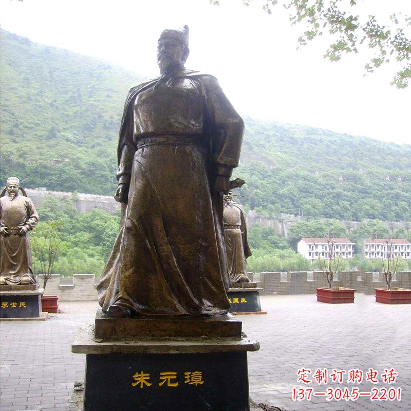 福建传承古代荣耀,朱元璋帝王铜雕塑像