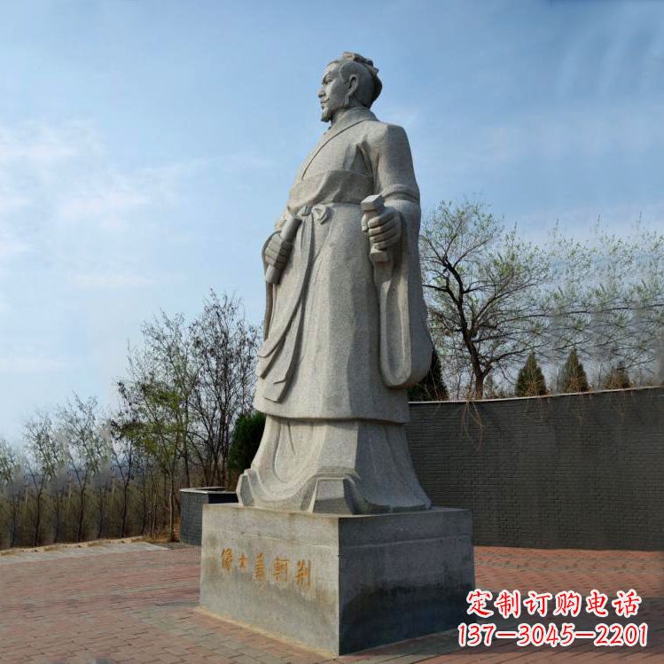 福建中国荆轲铜雕塑,给景区广场趣味增添历史感