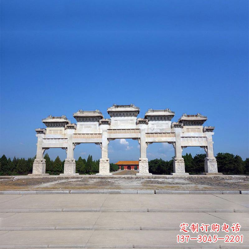 福建山西景区牌楼石雕，让您的景区更加绚丽多彩