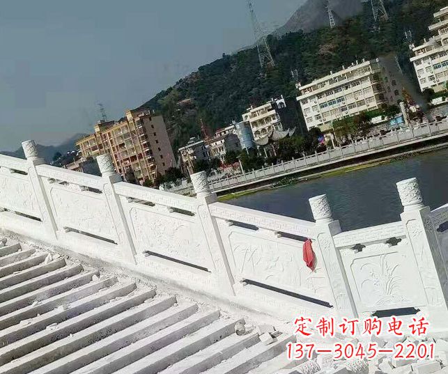 福建山东汉白玉栏板石雕