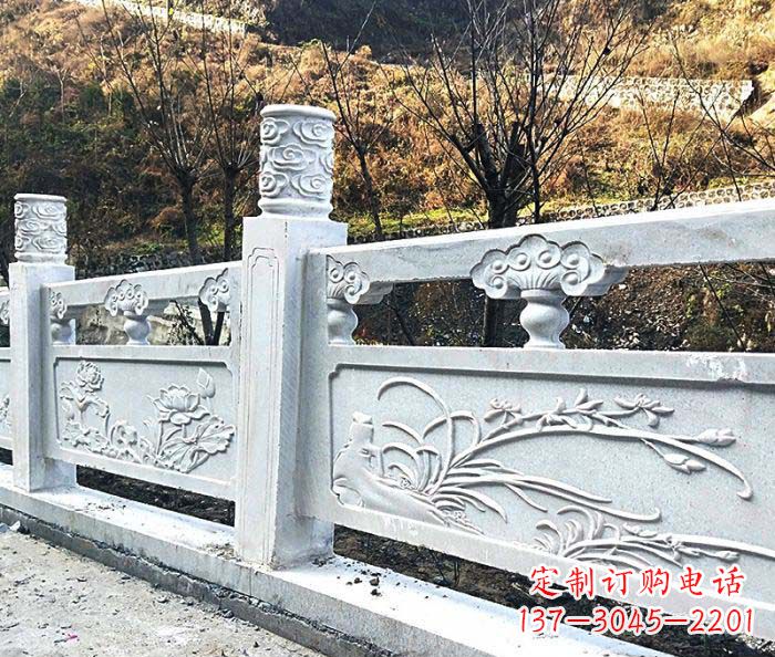 福建领雕-汉白玉石浮雕栏板