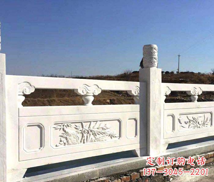 福建泰安中领雕塑汉白玉石浮雕栏板
