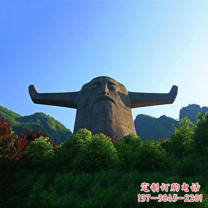 福建中领雕塑：神农头像雕塑