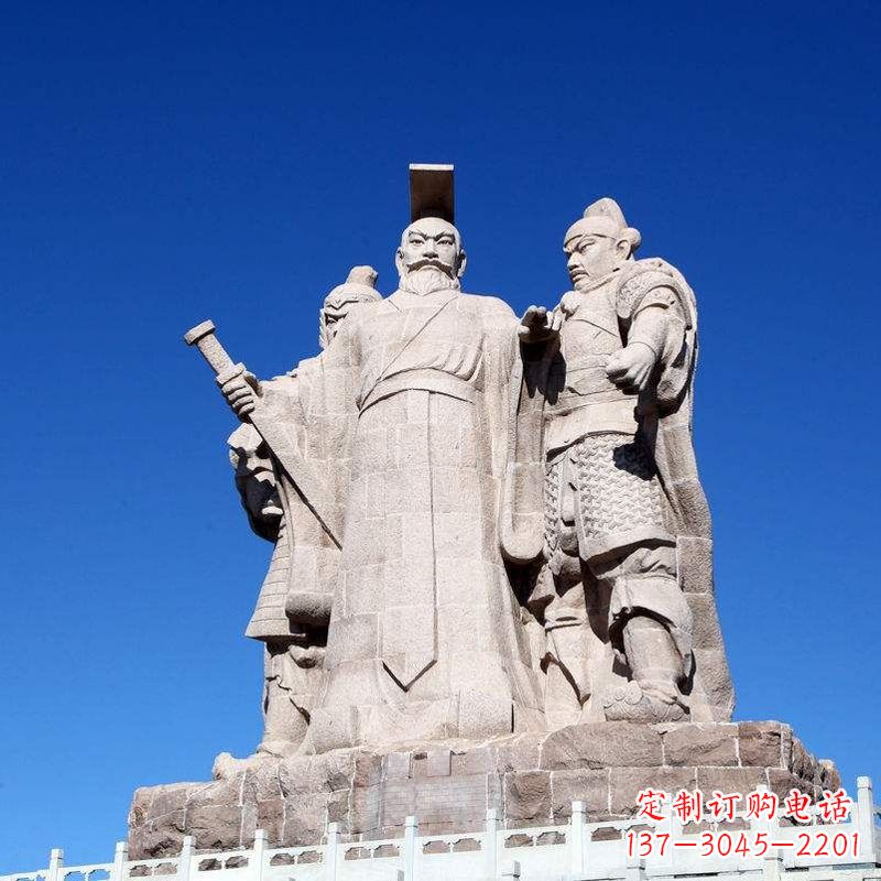 福建精美绝伦的汉武帝刘彻大型石雕景观雕塑