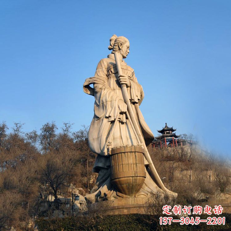 福建景区景点历史名人古代著名美女文姜大型景观雕塑