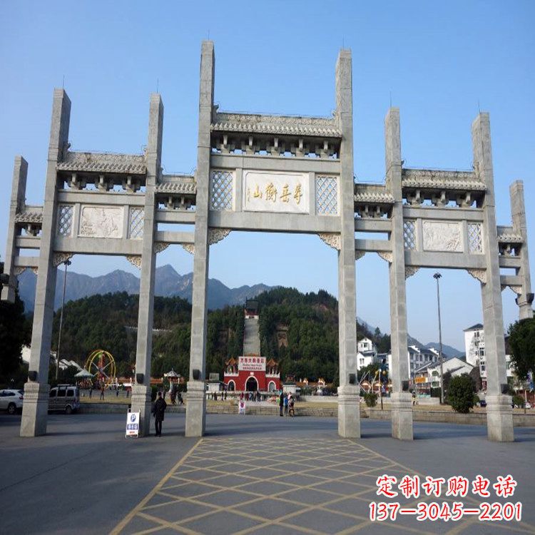 福建景区景点无楼牌坊石雕塑