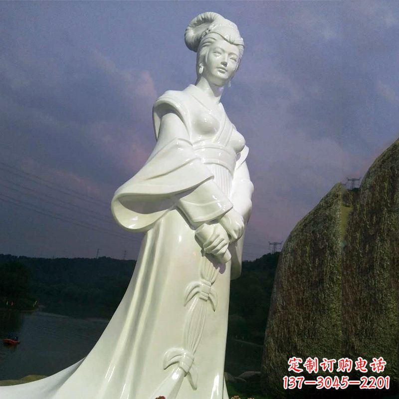 福建传承美丽传说——西施汉白玉石雕像