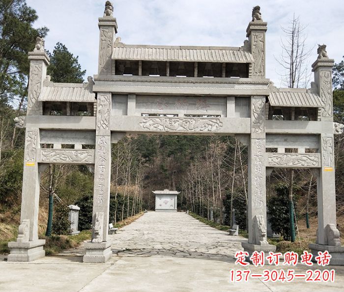 福建中领雕塑定制牌坊石雕