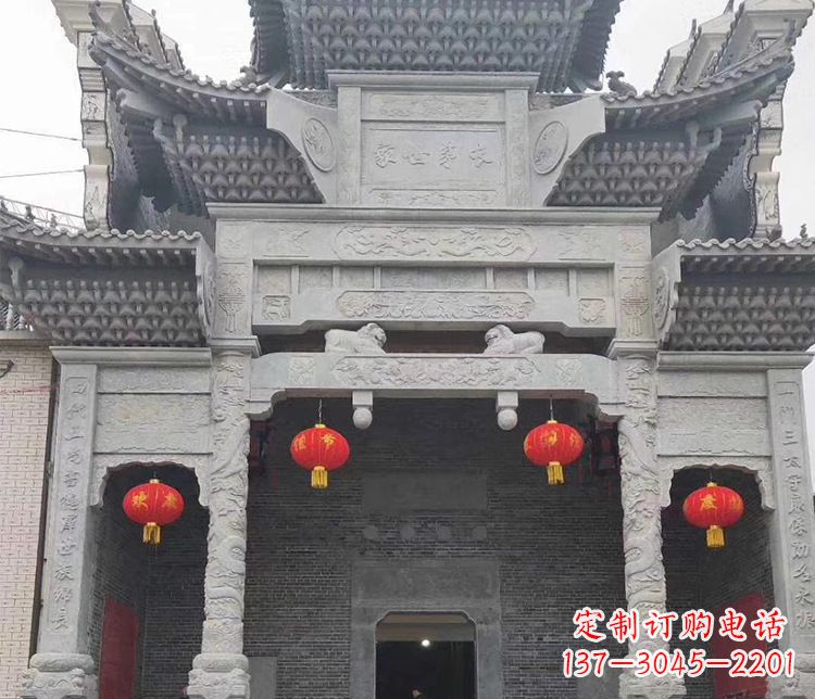 福建中领雕塑：专业定制牌坊石雕