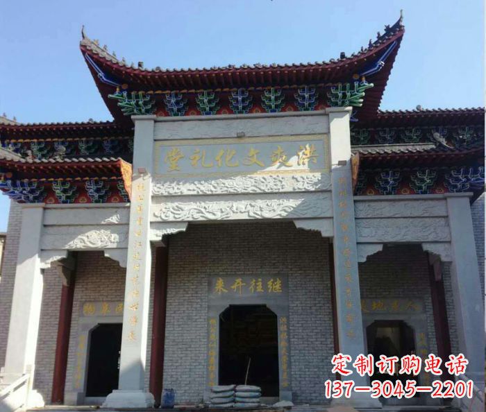 福建景区三门石雕牌楼,精美绝伦的艺术之作