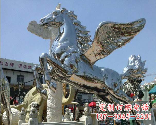 福建中领雕塑定制的飞马雕塑