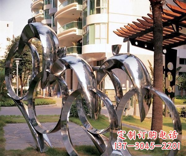 福建脱颖而出的不锈钢骑自行车人物雕塑