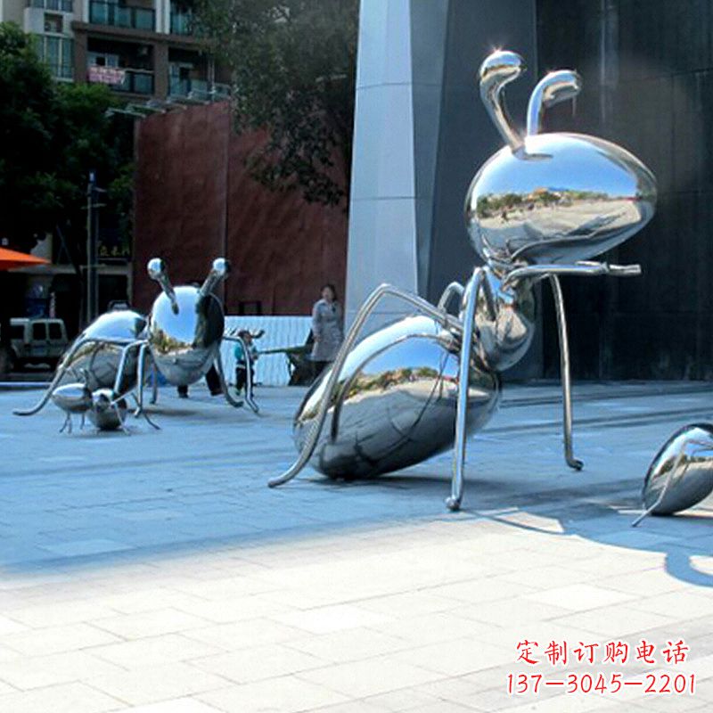 福建优雅而不凡的蚂蚁不锈钢雕塑