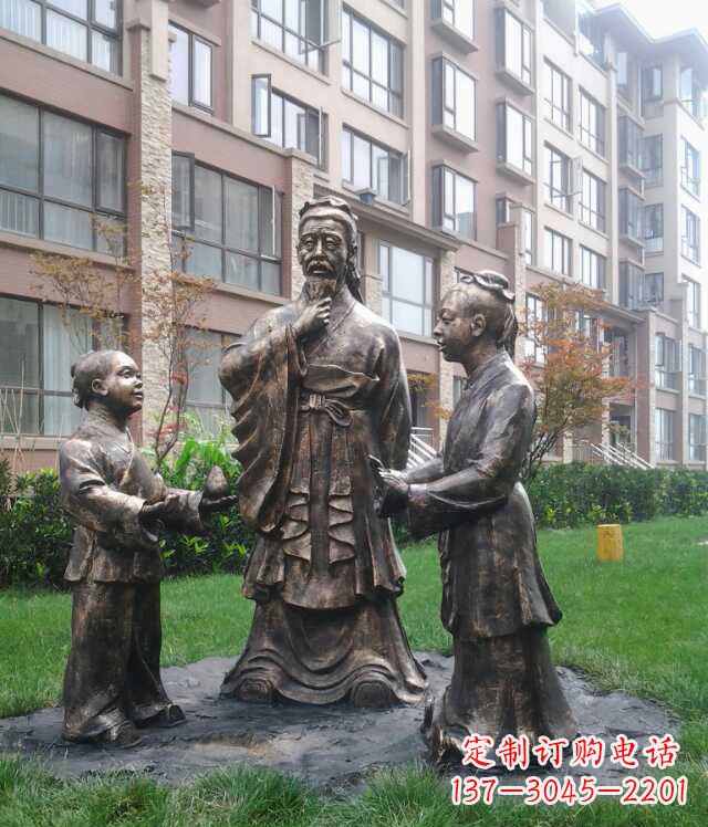 福建孔融让梨古代人物雕塑