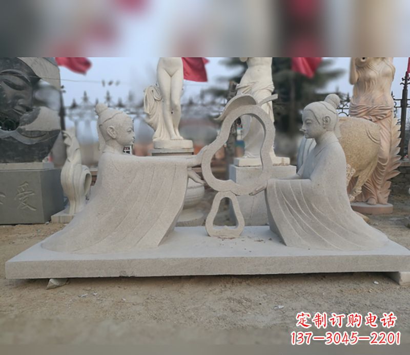 福建选择传统工艺,重现古代大臣孔融的精致雕塑