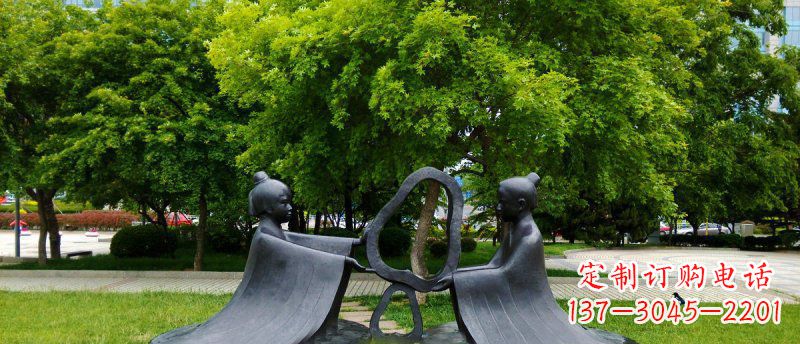 福建荣耀中国历史,精致完美的孔融铜雕公园景观雕塑