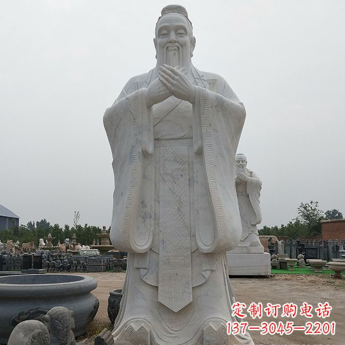 福建孔子玻璃钢雕塑