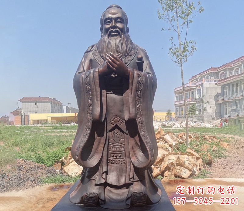 福建拥有历史传承的孔子铜雕