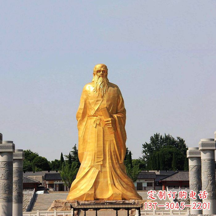 福建经典人物老子雕像,表达真情