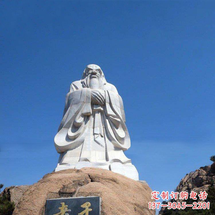 福建经典的老子雕像,手工制作的沉思之作