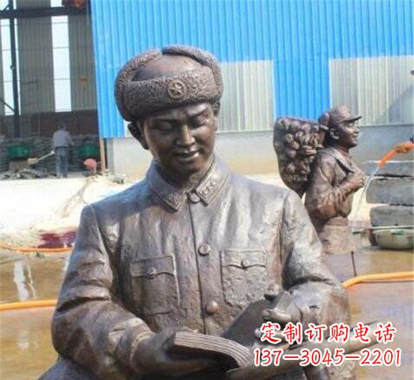 福建中领雕塑:雷锋名人铜雕