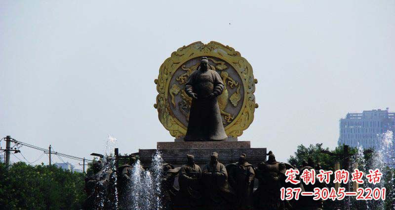 福建李世民古代名人铜雕