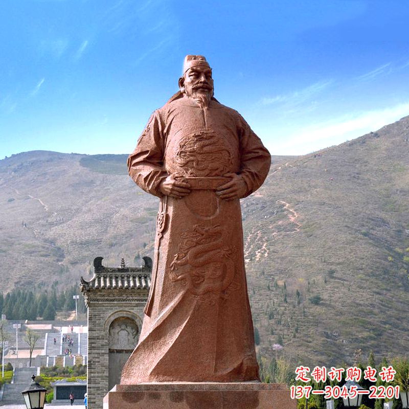福建李世民砂岩石雕塑像