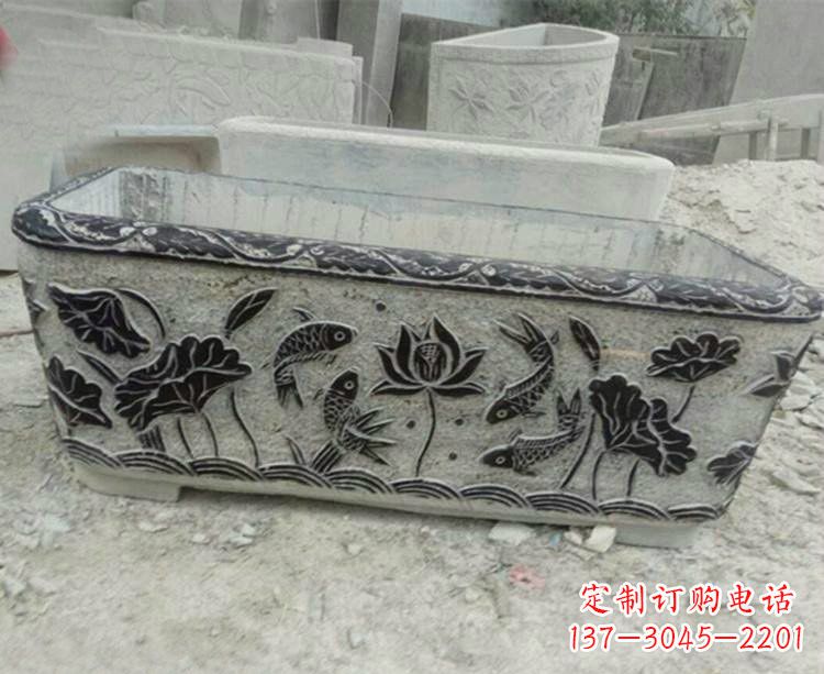 福建浮雕仿古式水缸雕塑,令人惊艳