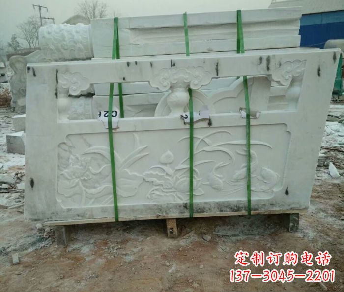 福建高端汉白玉栏板雕塑,精致装点你的空间