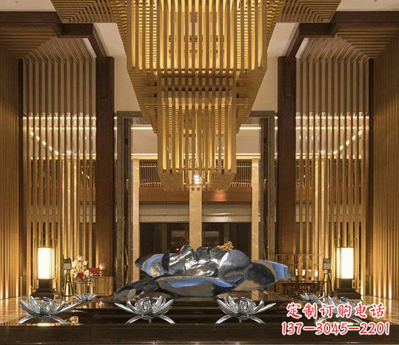 福建专业定制莲花不锈钢雕塑