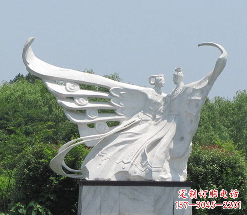 福建中领雕塑定制经典梁山伯与祝英台雕塑