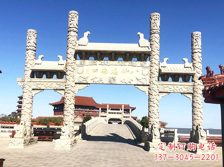 福建临夏石雕牌坊—打造国风精美雕塑