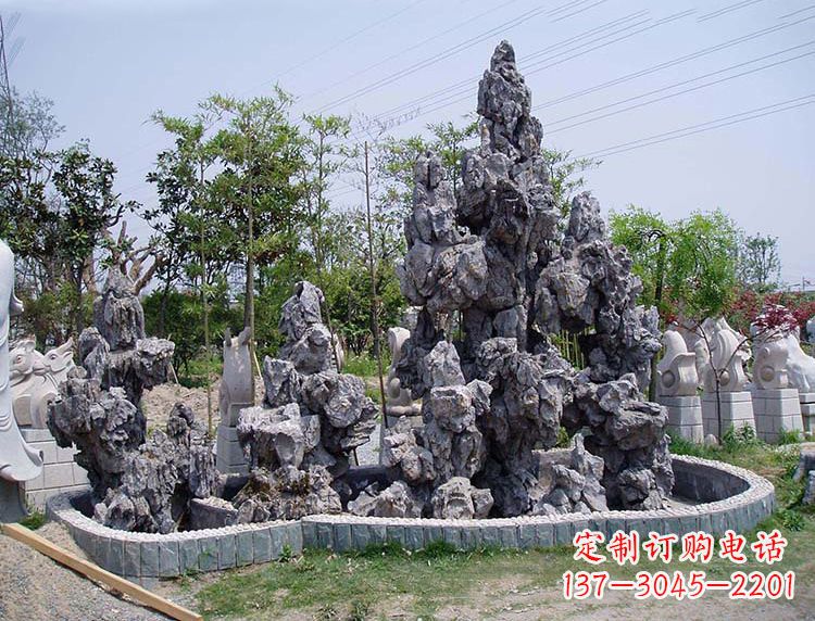 福建用心雕刻,灵璧石奇石假山雕塑