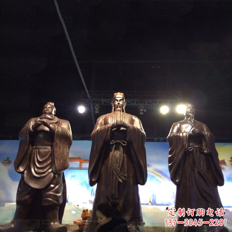 福建经典绝版,古代风靡,桃园三结义关羽雕塑