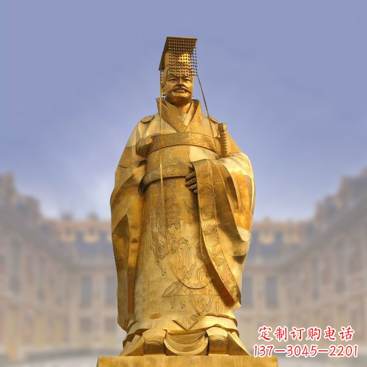 福建秦始皇铜雕塑,传承历史荣耀