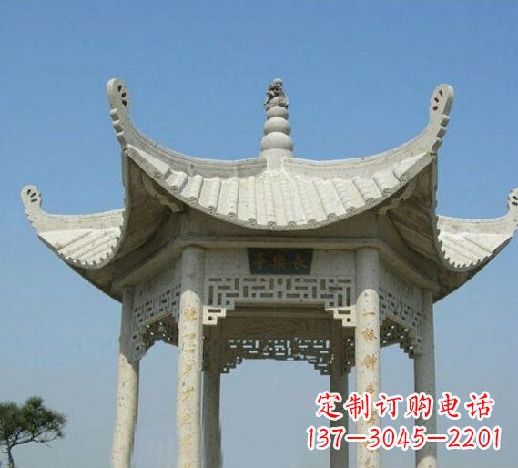 福建领雕塑-凉亭石雕定制厂家