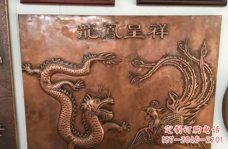 福建中领雕塑|传统铜雕龙凤精美雕塑