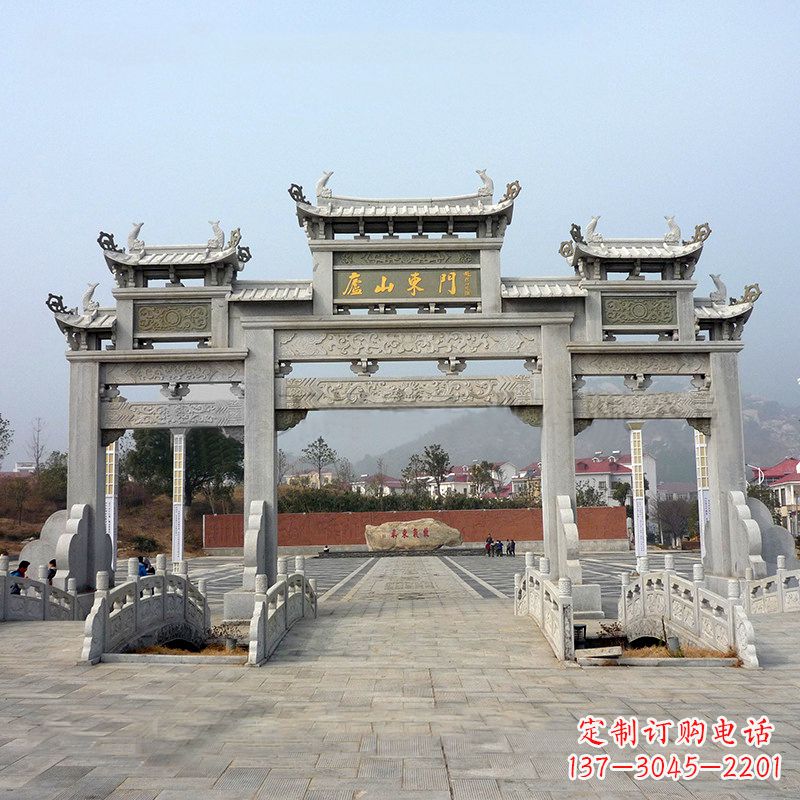 福建庐山大门石牌坊雕塑特色产品介绍