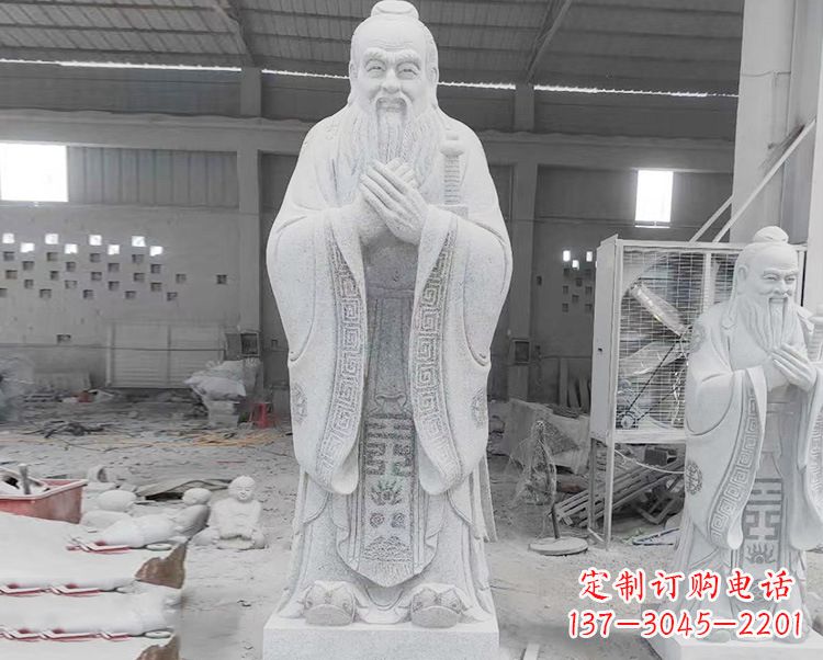 福建精美的孔子雕像,精雕细琢,彰显文明之美