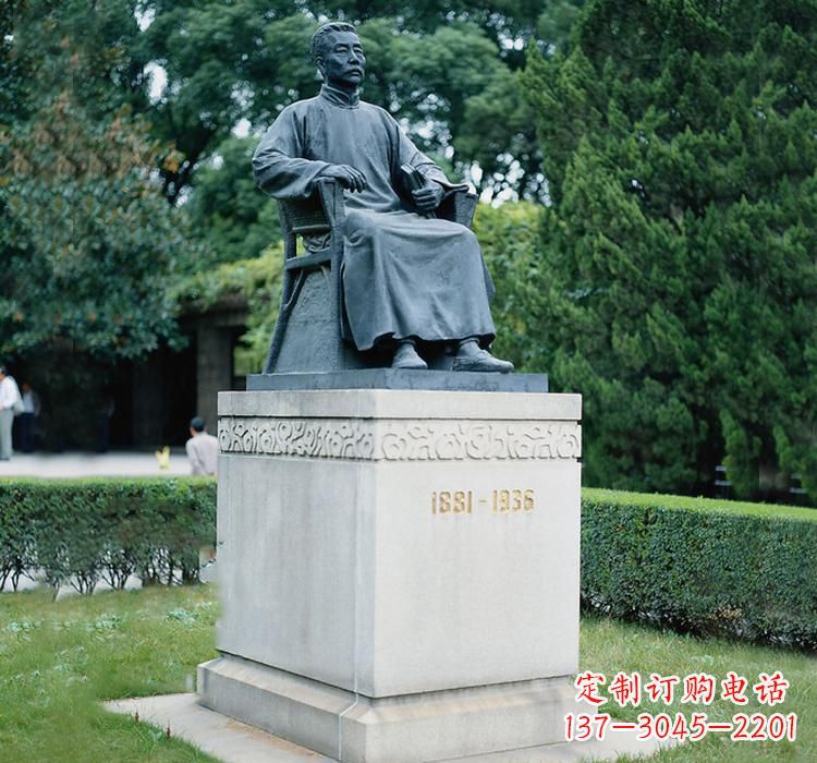 福建鲁迅名人铜雕,让历史永流传