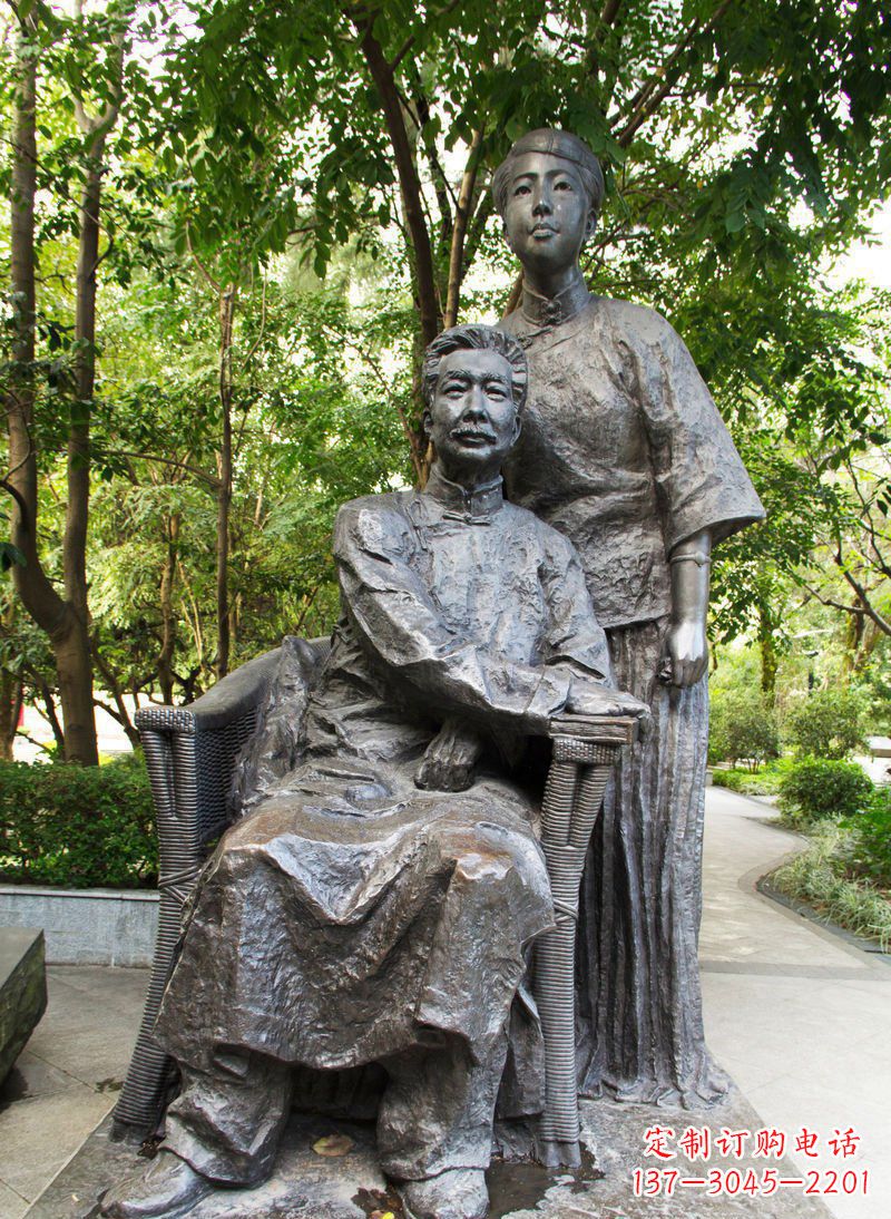 福建舞动鲁迅之心--鲁迅铜雕塑