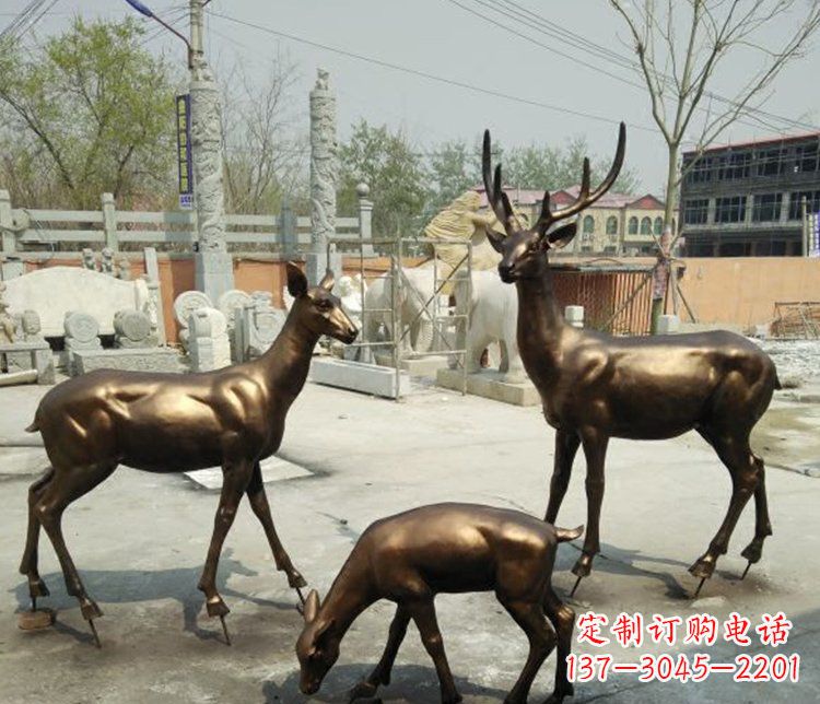 福建感受自然魅力的动物铜雕