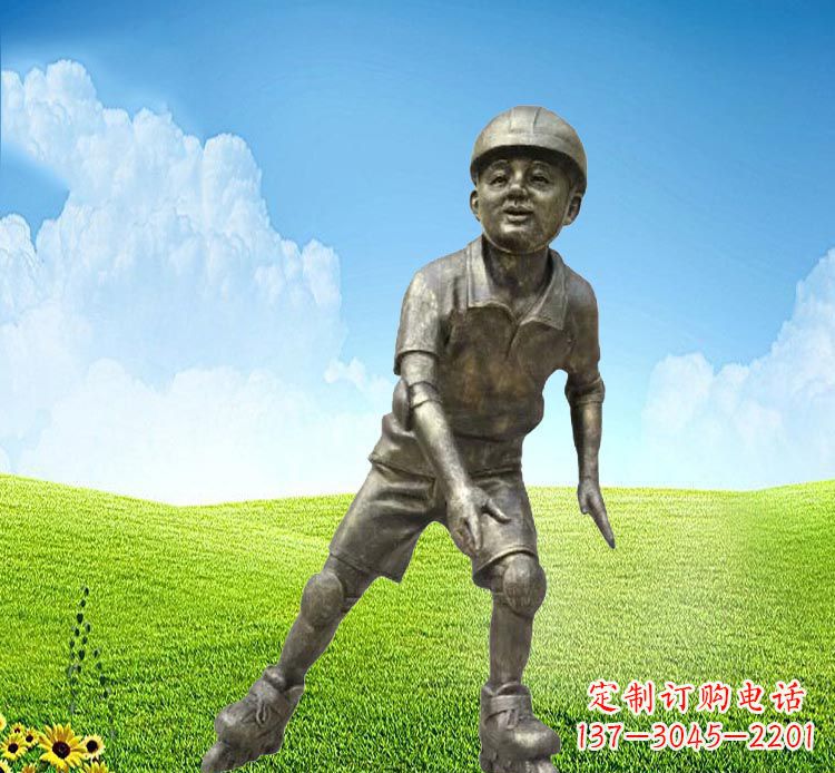福建领雕塑:儿童公园里的铜雕精灵