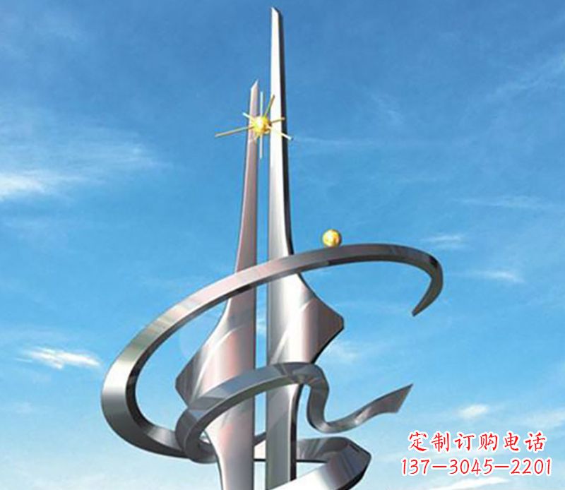 福建螺旋飘带广场雕塑,精美而出众
