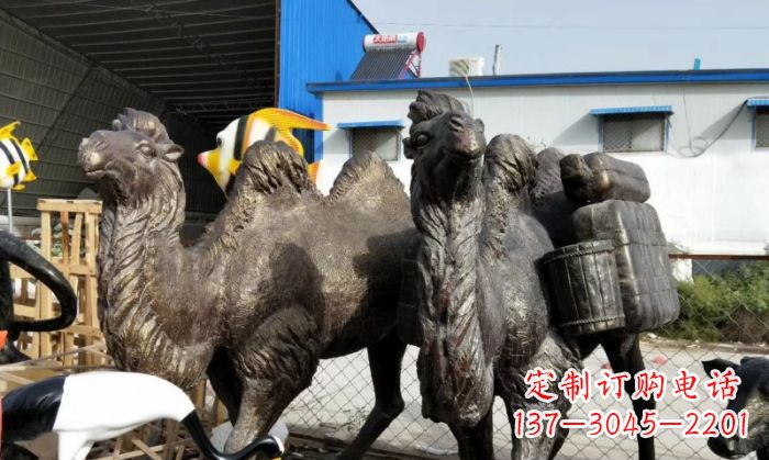 福建骆驼铜雕塑,刻画最精致的美丽
