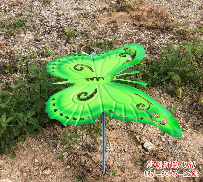 福建绿色不锈钢蝴蝶雕塑